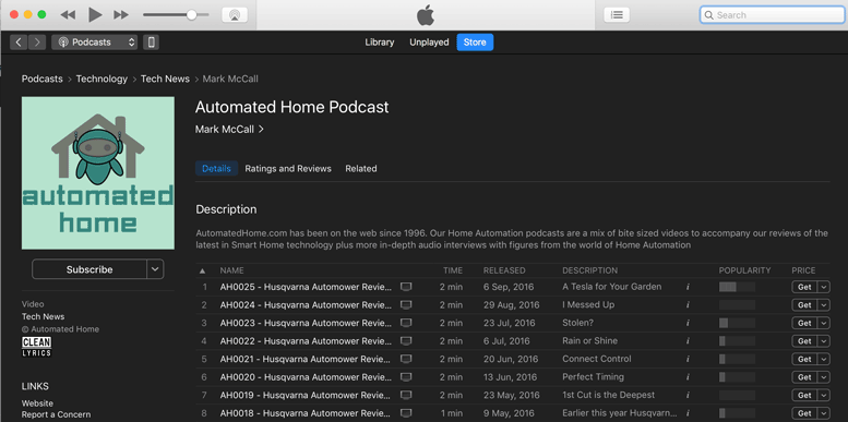 Automated Home Podcast