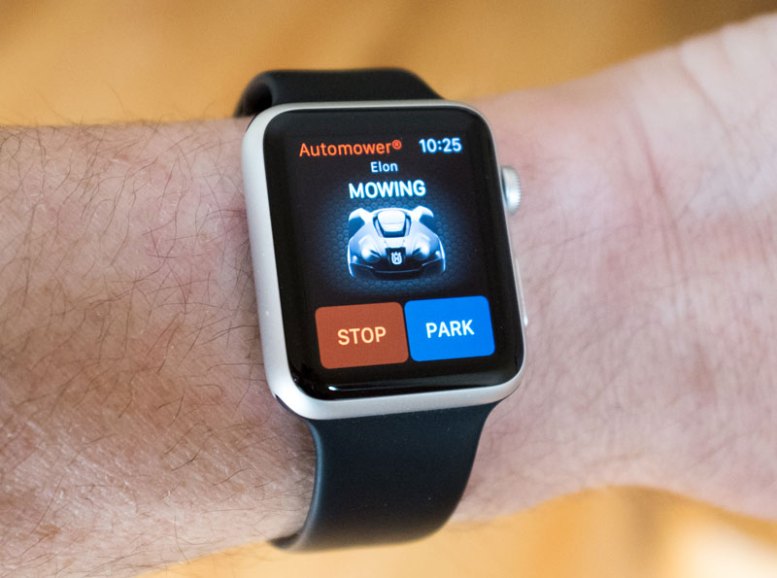 Husqvarna Automower Connect App on Apple Watch