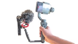 DJI Osmo Mobile 2 with External Mic